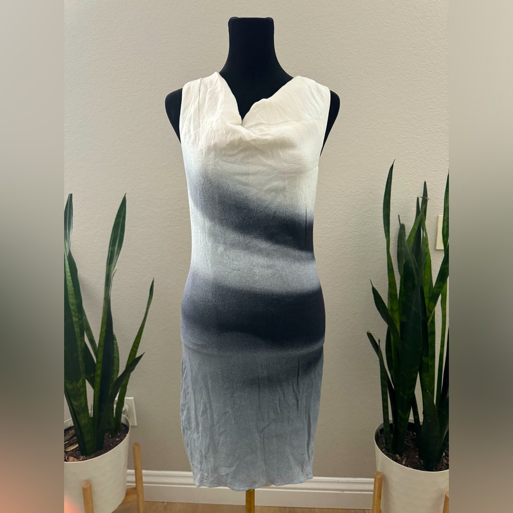 Helmut Lang Beam Shift Hi-Low Midi Dress